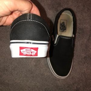 Black slip on Vans